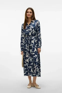 Vestido midi camiseiro
