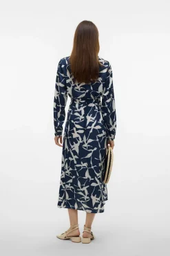 Vestido midi camiseiro