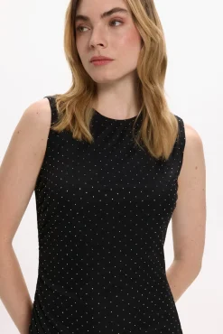 Vestido midi com glitter