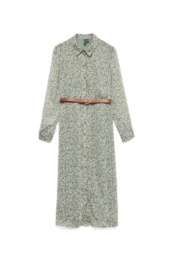 Vestido midi de chiffon