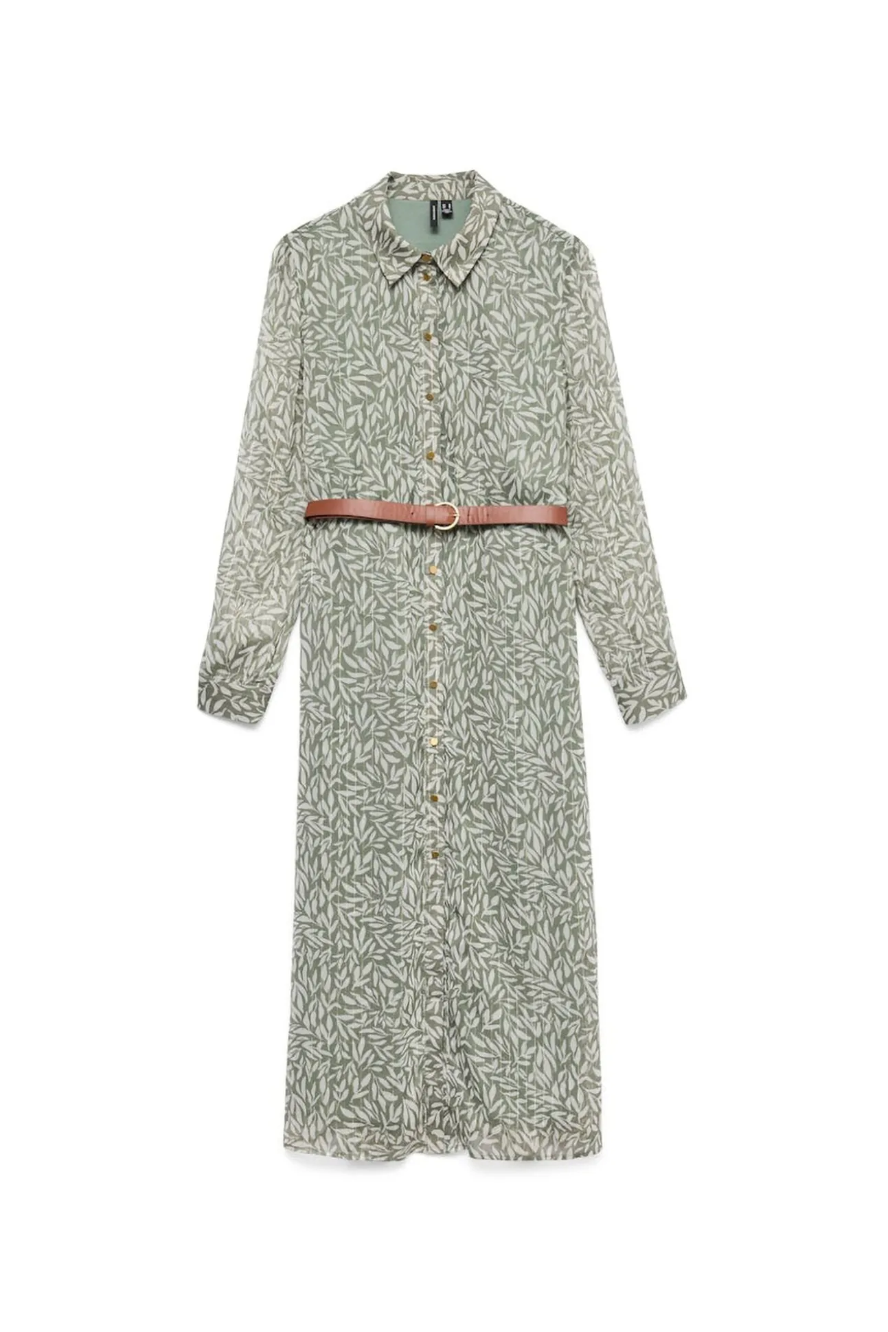 Vestido midi de chiffon