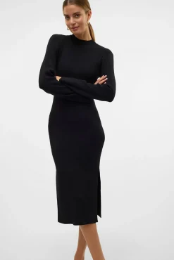 Vestido midi de malha