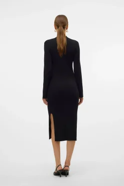 Vestido midi de malha