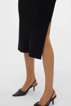 Vestido midi de malha
