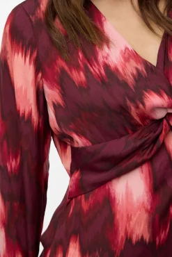 Vestido midi de manga comprida