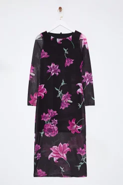 Vestido midi de tule