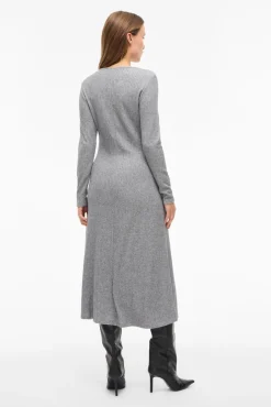 Vestido midi de viscose