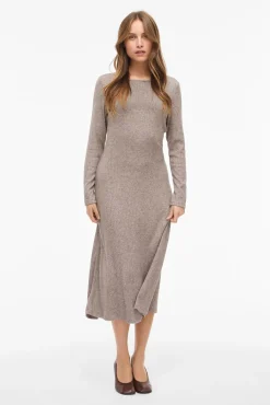Vestido midi de viscose