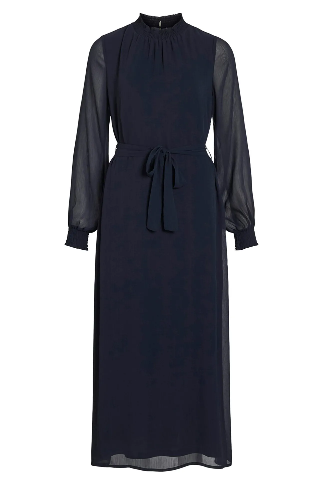 Vestido midi em chiffon