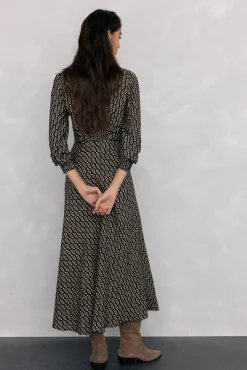 Vestido midi estampado