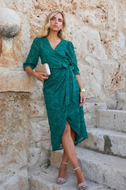 Vestido midi estampado