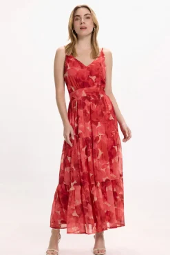Vestido midi floral