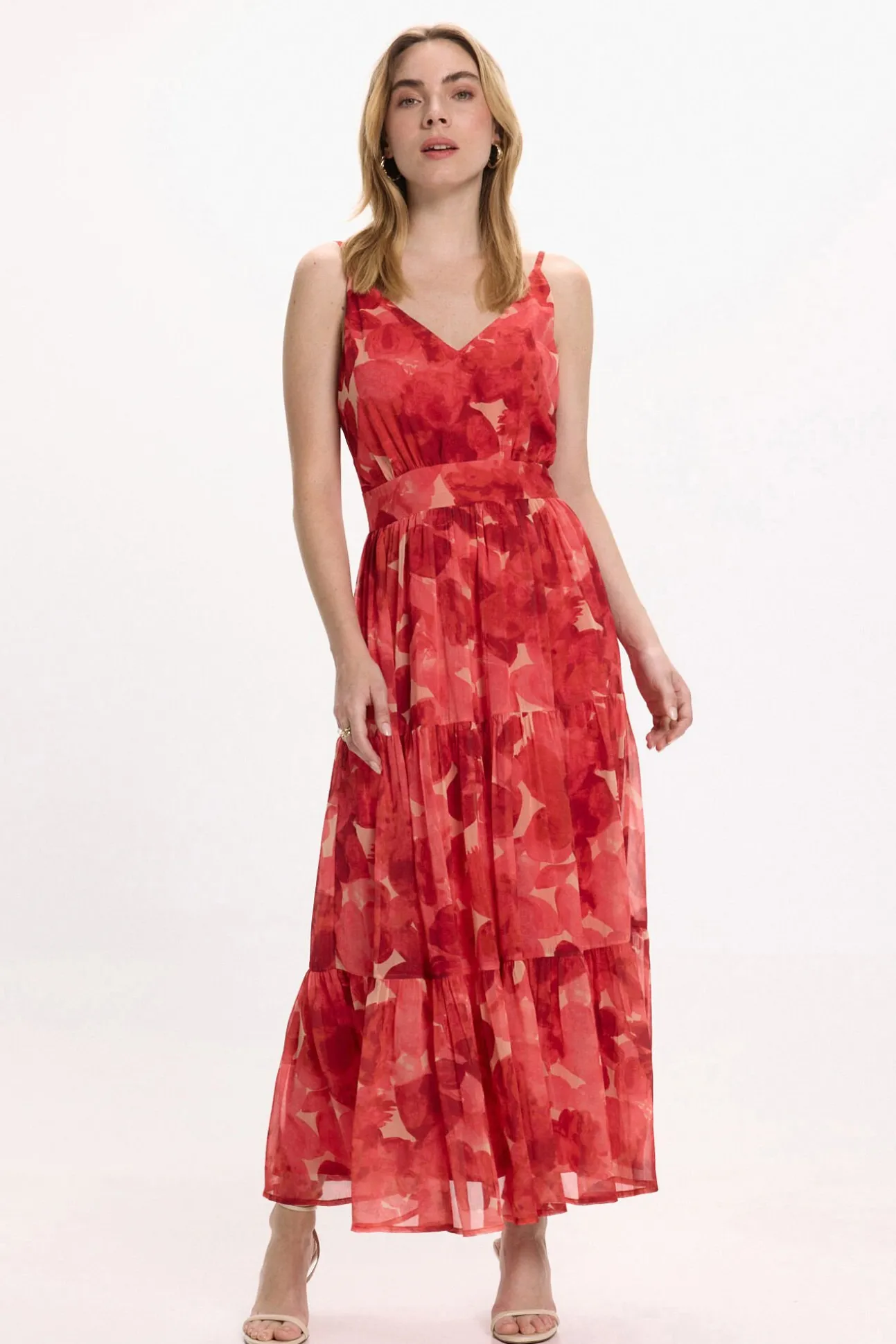 Vestido midi floral