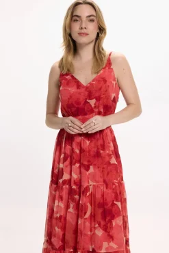 Vestido midi floral