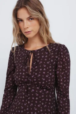 Vestido midi floral