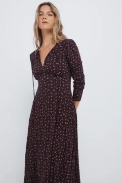 Vestido midi floral