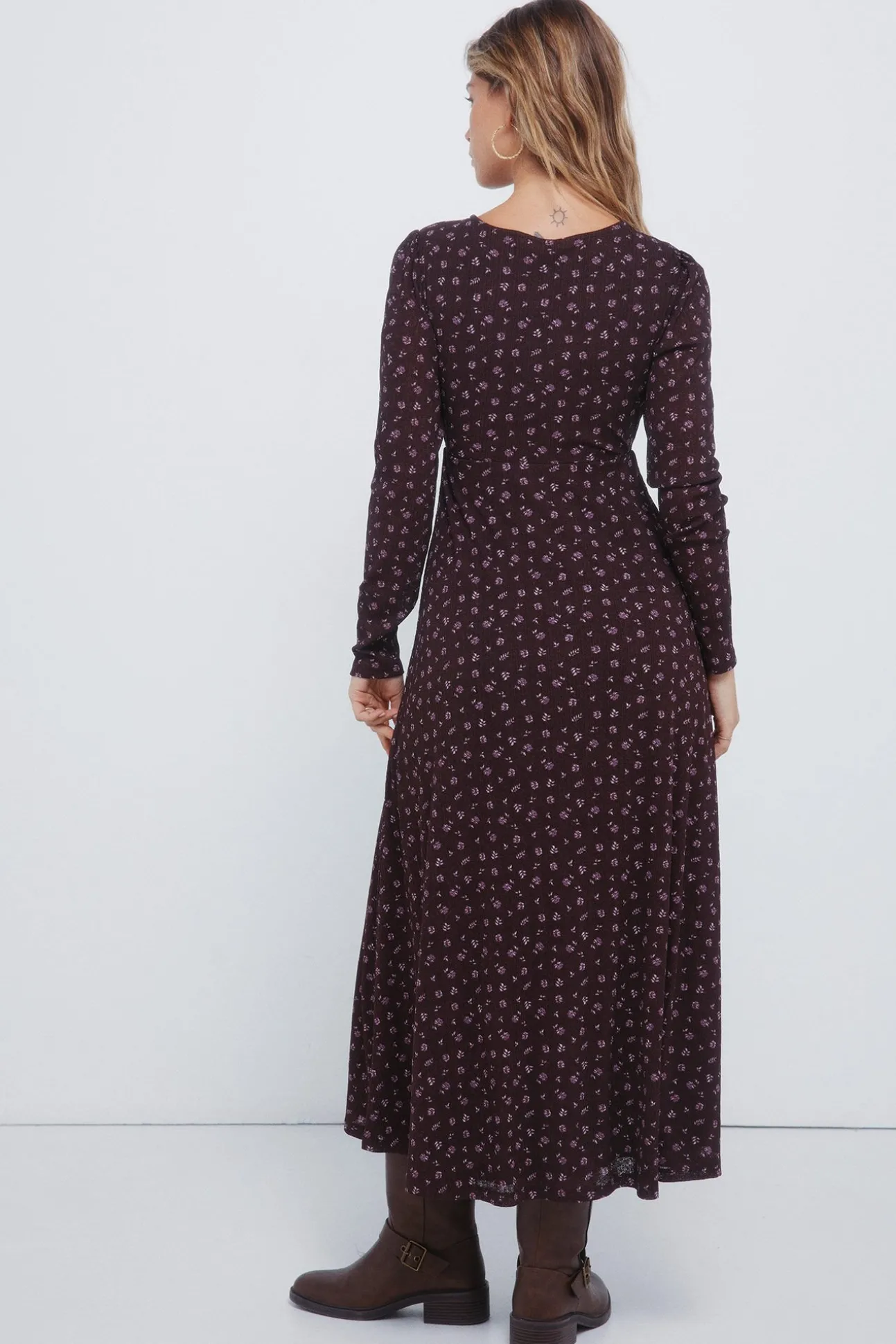 Vestido midi floral