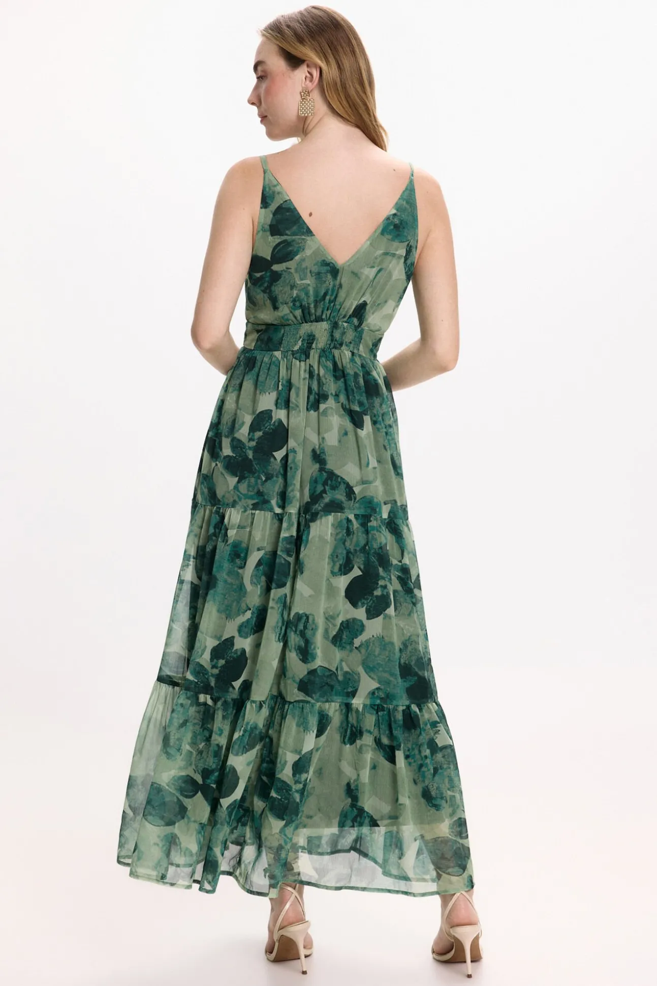 Vestido midi floral