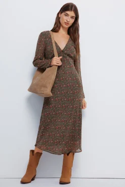 Vestido midi floral