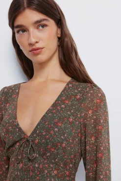 Vestido midi floral