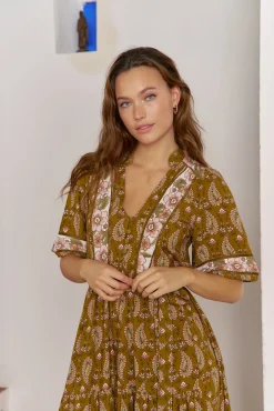 Vestido midi Mila com estampado Amalie