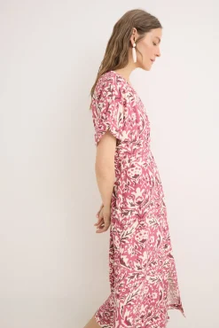 Vestido midi plissado