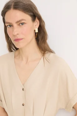 Vestido midi plissado