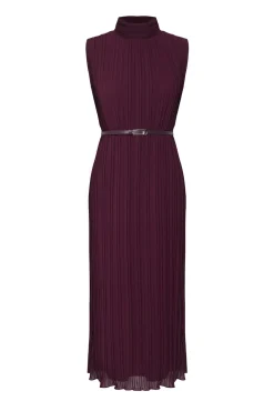 Vestido midi plissado