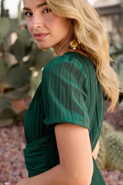 Vestido plissado Eulália