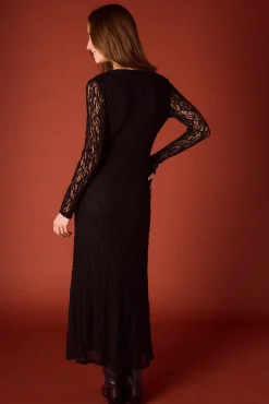 Vestido preto deslizante